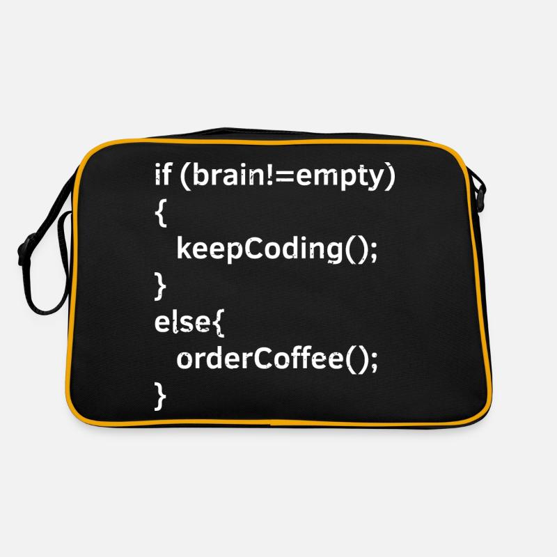 Cyber Security Design für IT Sicherheit und Hacker Retro Tasche