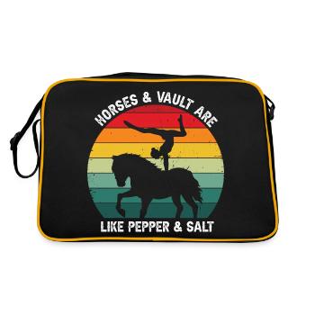 Conception de voûte et conception de chevaux de voûte - Sac Retro - noir/or - Dos
