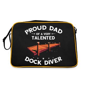 Dock Diving Design for Dog Jumping and Dock Dog - Retro Bag - black/gold - Back