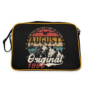 Août 1998 - Fabriqué En Août 1998 - Vintage 1998 - Sac Retro - noir/or - Dos