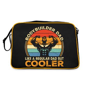 Bodybuilder Dad Like Regular Dad But Cooler | Dad - Sac Retro - noir/or - Dos