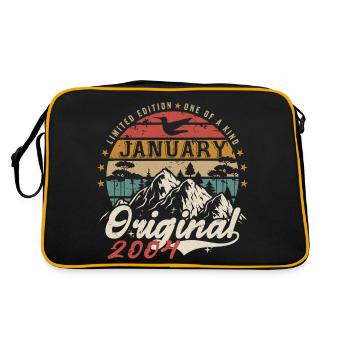 January 2004 Anniversary Gift - January 2004 - Retro Bag - black/gold - Back