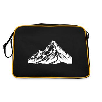 Symbol Mountains Silhouette - Retro Bag - black/gold - Back