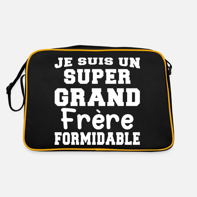 Je Suis Un Grand Frère Formidable - Cadeau Sac Retro