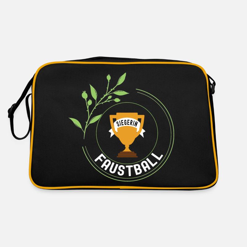 Faustball Siegerin Gewinner Turnier Meisterschaft Retro Tasche