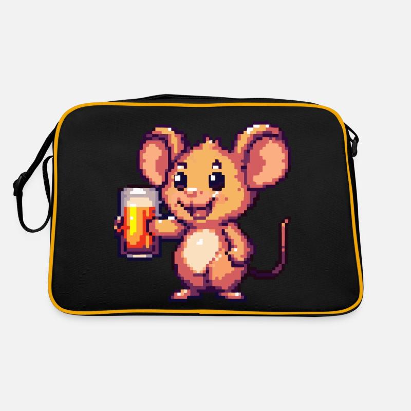 Mouse Pixel Beer Retro Bag