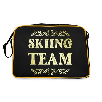 Skiing Team - Retro Bag - black/gold - Back