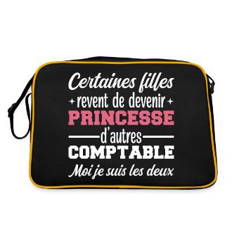 Princesse Comptable - Sac Retro - noir/or - Dos
