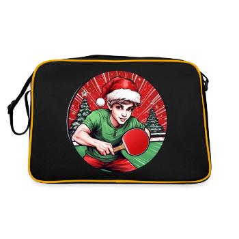 Ping-pong elfe de Noël - Sac Retro - noir/or - Dos