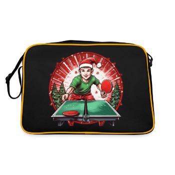 Ping-pong elfe de Noël - Sac Retro - noir/or - Dos