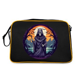 Gruseliges Halloween-partykostüm Sensenmann - Retro Bag - black/gold - Back