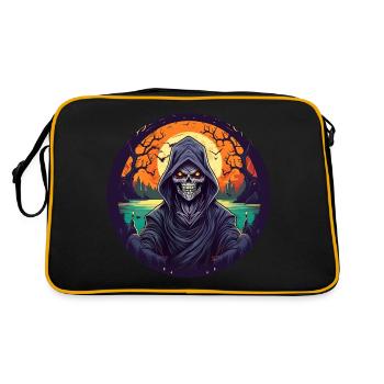 Gruseliges Halloween-partykostüm Sensenmann - Sac Retro - noir/or - Dos