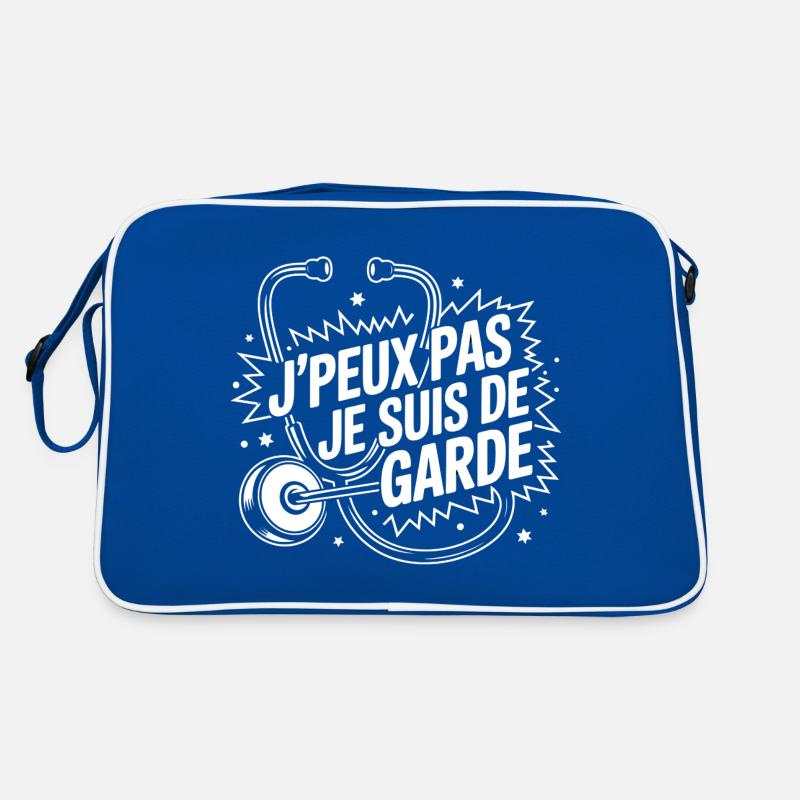 Ich kann nicht, ich bin auf Abruf Retro Tasche