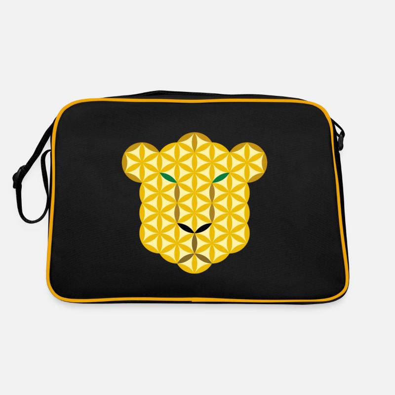 Leopard des Lebens Gr/E Retro Tasche