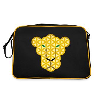 Panther of Life - Gr/E - Retro Bag - black/gold - Back
