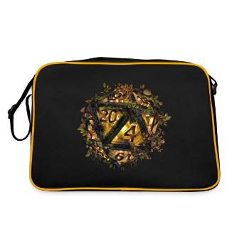 Enchanted Vines Dice - Retro Bag - black/gold - Back