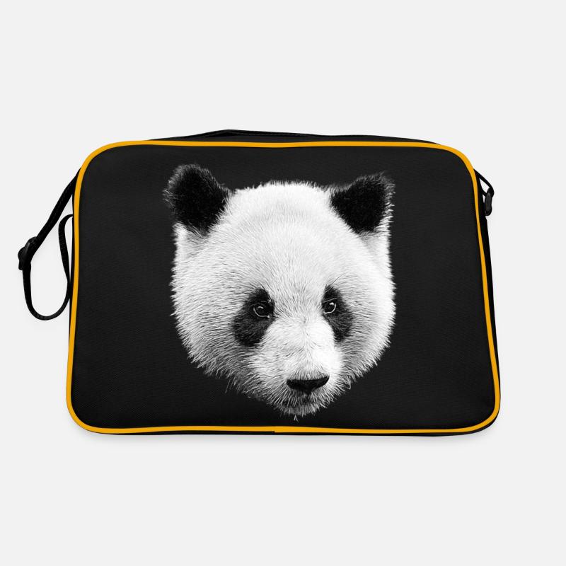 Panda Noir Blanc Sac Retro