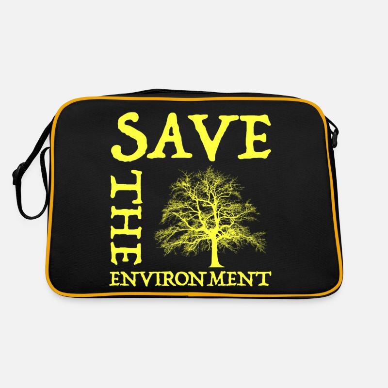 Protect the environment | Climate change, global warming mitigation Retro Bag