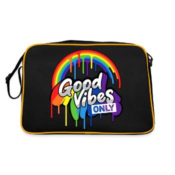 Good Vibes Only - Retro Bag - black/gold - Back