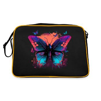 Papillon chromatique - Sac Retro - noir/or - Dos