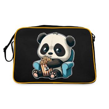Series Junkie Series Marathon Panda Popcorn Couch - Retro Bag - black/gold - Back