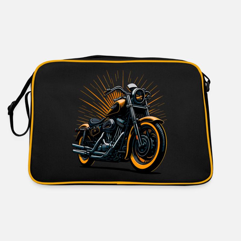 Illustration de moto classique Sac Retro