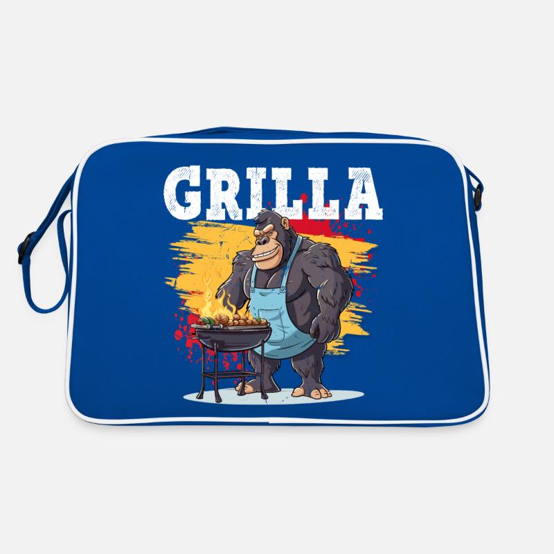 Grilling Grilla Griller Gorilla BBQ Saying Funny Retro Bag