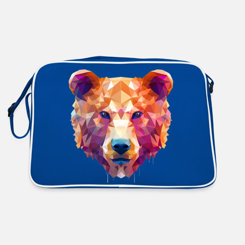 Polygone Ours Coloré Sac Retro
