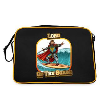 Lord Of The Board - Retro Tasche - Schwarz/Gold - Hinten