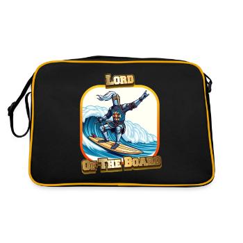 Lord of the Board - Retro Tasche - Schwarz/Gold - Hinten