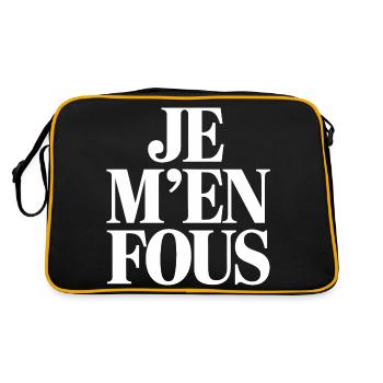 Je m'en fous - Sac Retro - noir/or - Dos