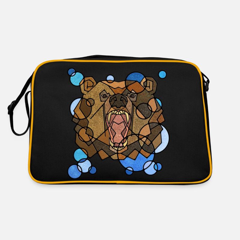 Bear Geometry Retro Bag