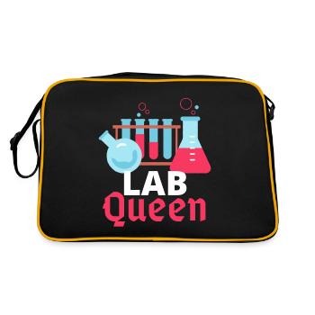 Königin des Labors, Queen of the lab - Retro Bag - black/gold - Back