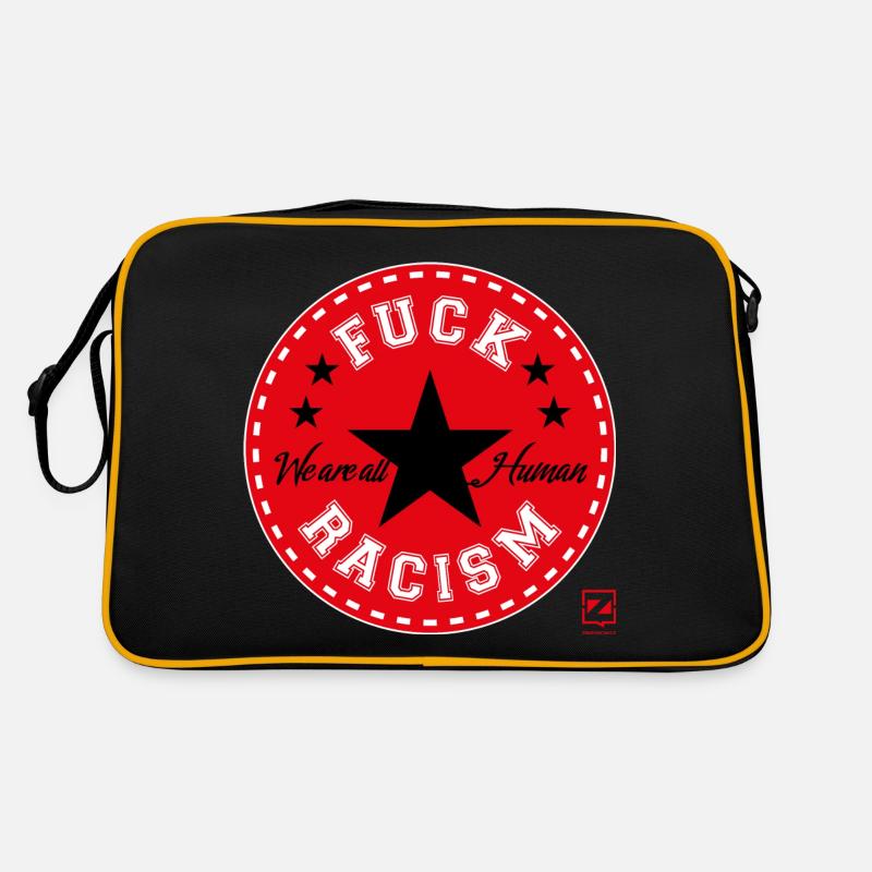 DE RACISME - Sac Retro - noir/or