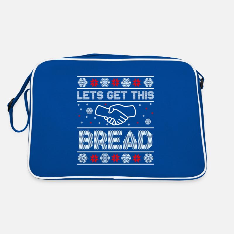 Let's Get This Bread Christmas Funny Idea Retro Bag
