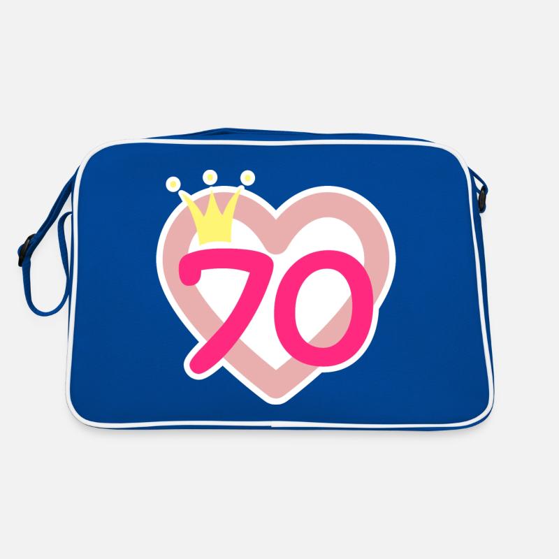 70th Birthday Princess Crown Retro Bag
