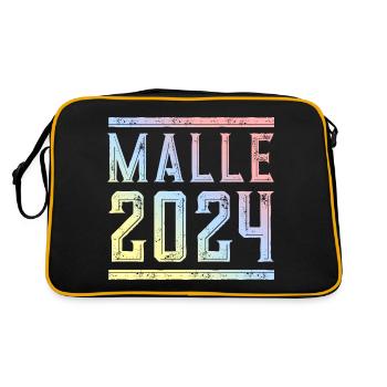 Malle 2024 Coloré - Sac Retro - noir/or - Dos