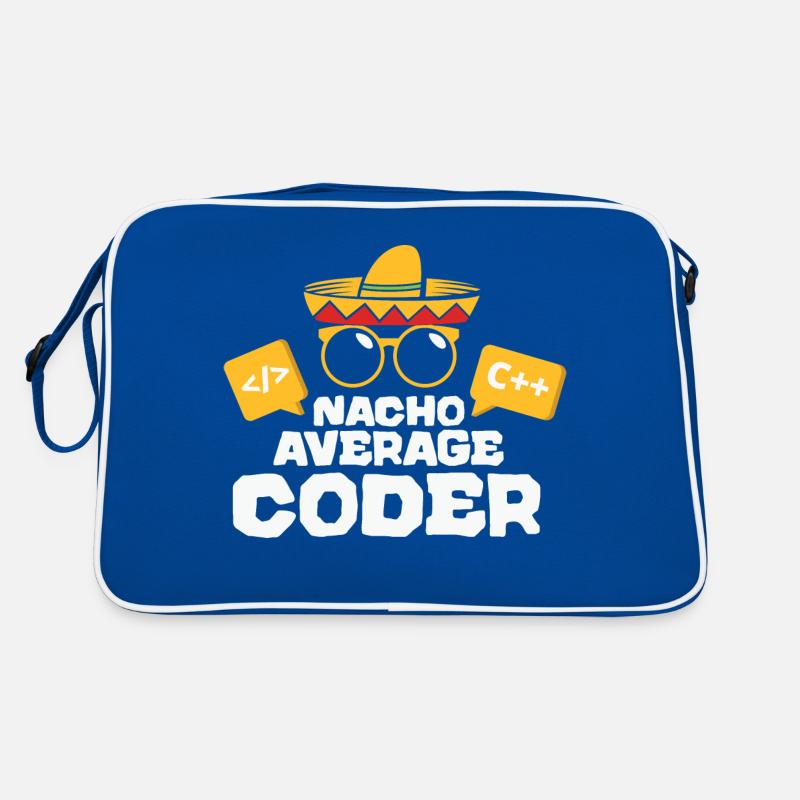 Nacho Average Coder Coding Taco Mexican Programmer Retro Tasche