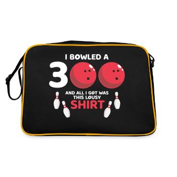Bowled A 300 & All I Got était ce t-shirt moche - Sac Retro - noir/or - Dos