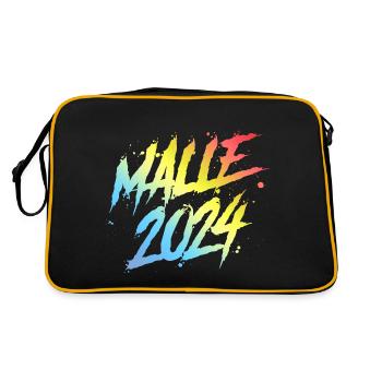 Malle 2024 Équipe de vacances colorée - Sac Retro - noir/or - Dos