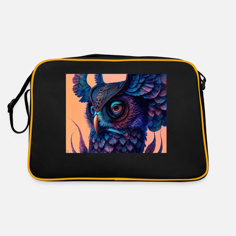 Owl - Retro Bag - black/gold