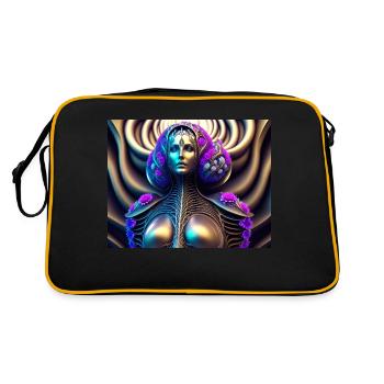 Biomechanical Woman - Retro Bag - black/gold - Back
