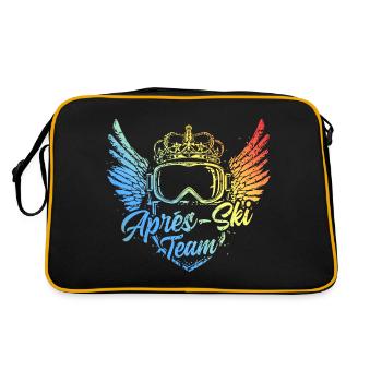 Après-ski Team Ski Masque Multicolore - Sac Retro - noir/or - Dos