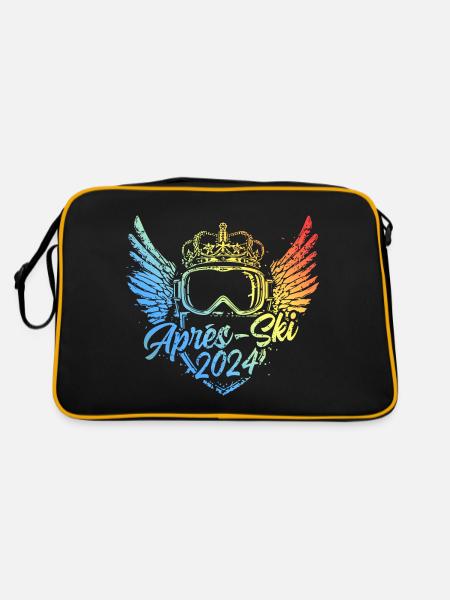 Après-ski 2024 Coloré - Sac Retro - noir/or - Dos