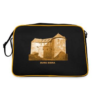 Château de Bibra Grabfeld Thuringe Wasserburg - Sac Retro - noir/or - Dos