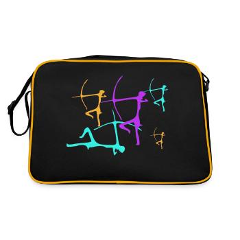 Prehistoric archers 3 - Retro Bag - black/gold - Back