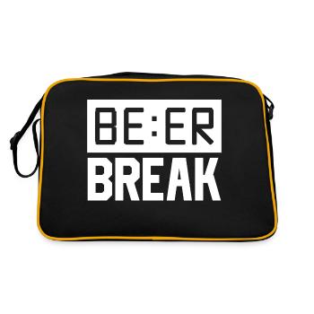 Pause bière O horloge - Sac Retro - noir/or - Dos