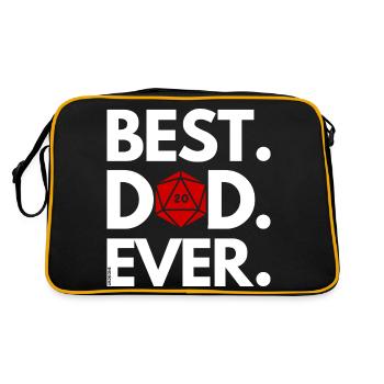 Dragons - Best Dad Ever - D20 - Retro Bag - black/gold - Back