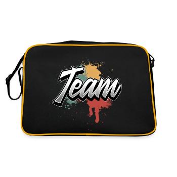 team - Retro Bag - black/gold - Back