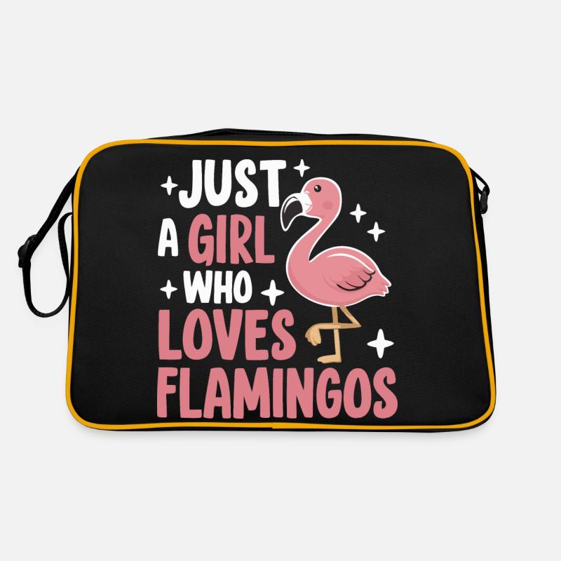 Flamant rose animal Sac Retro